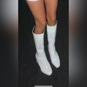 White Women's Knee-High Boots